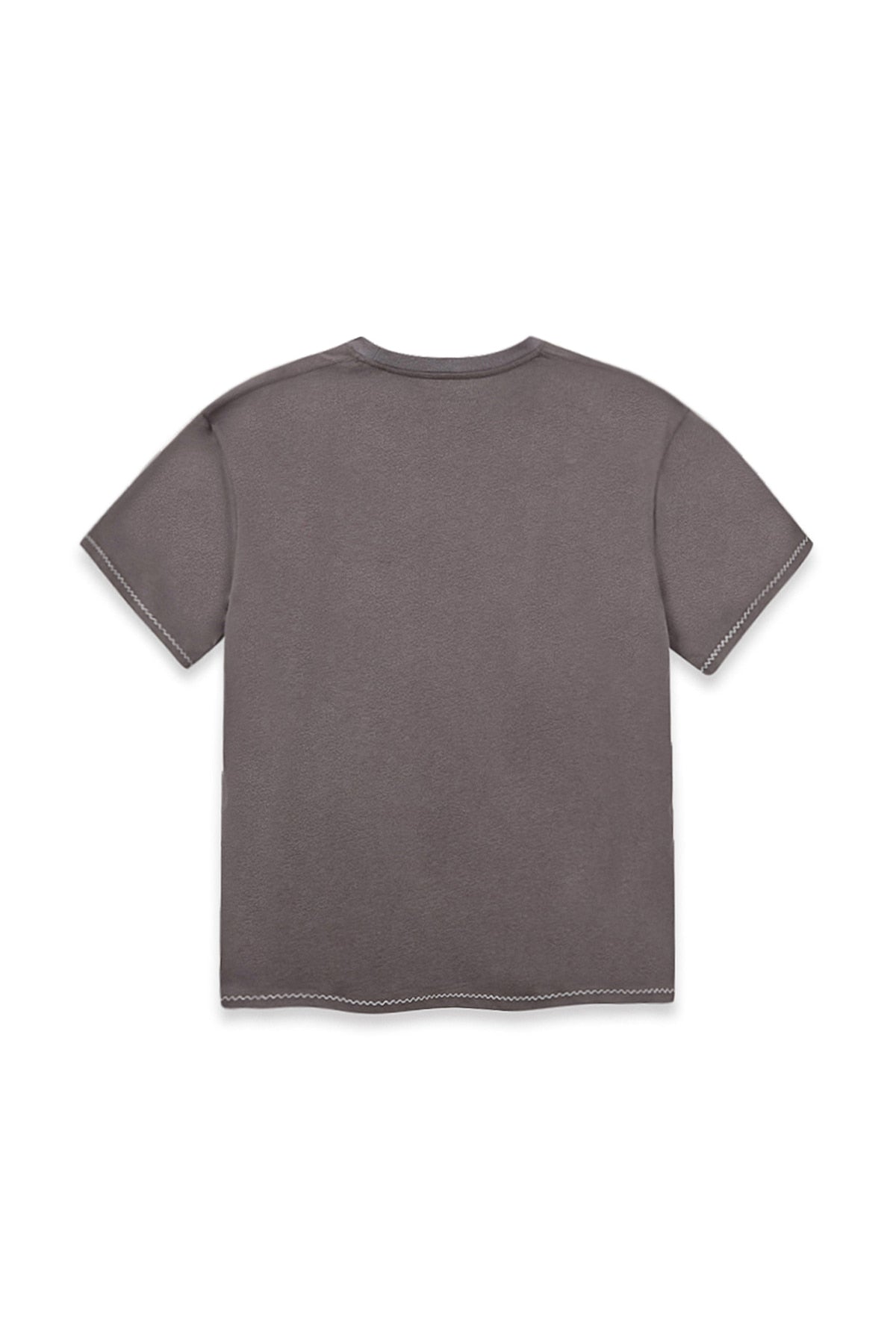 Matin Kim - Doodle Logo Graphic Top (Charcoal) product image 2 | TRAB K-Fashion Australia