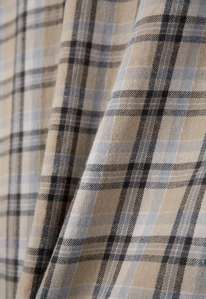 Art if acts - Washed Check Western Shirt (Stone/Grey) product image 15 | TRAB K-Fashion Australia