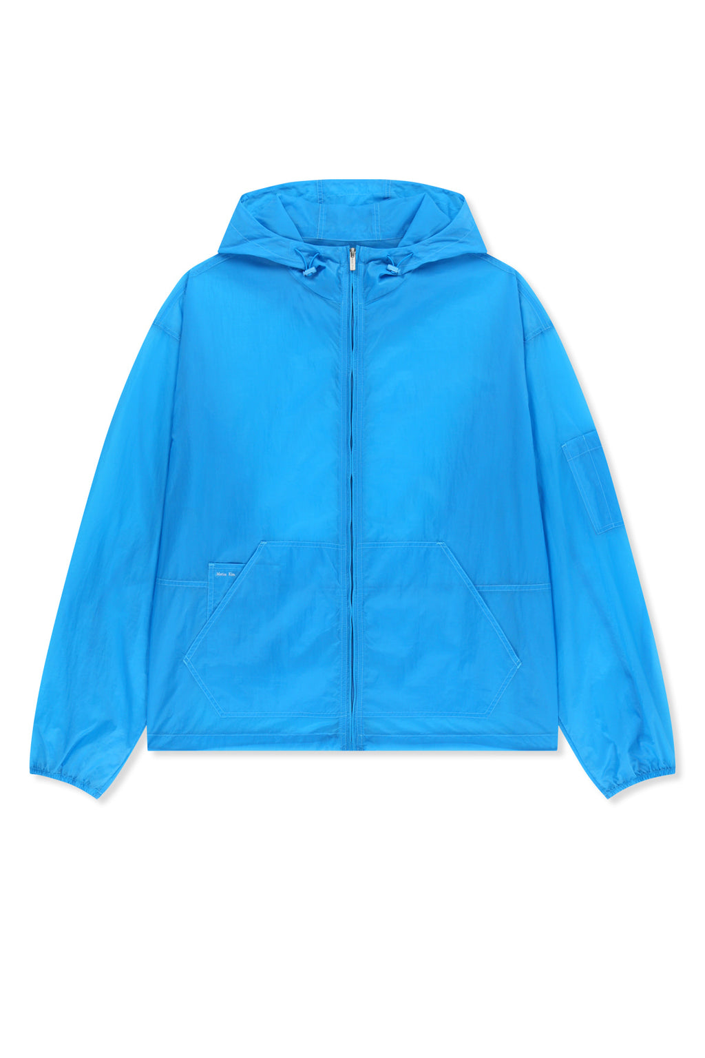 Matin Kim - Back Logo Hoody Windbreaker (Blue) product image 1 | TRAB K-Fashion Australia