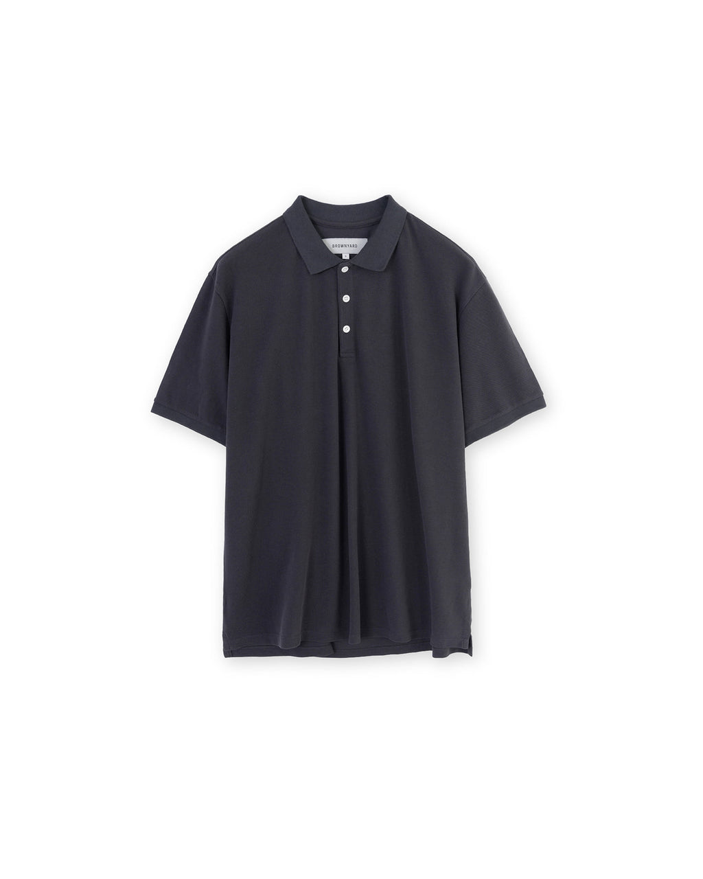 Brownyard - Vintage Cotton Pique Shirt (Dark Navy) product image 3 | TRAB K-Fashion Australia