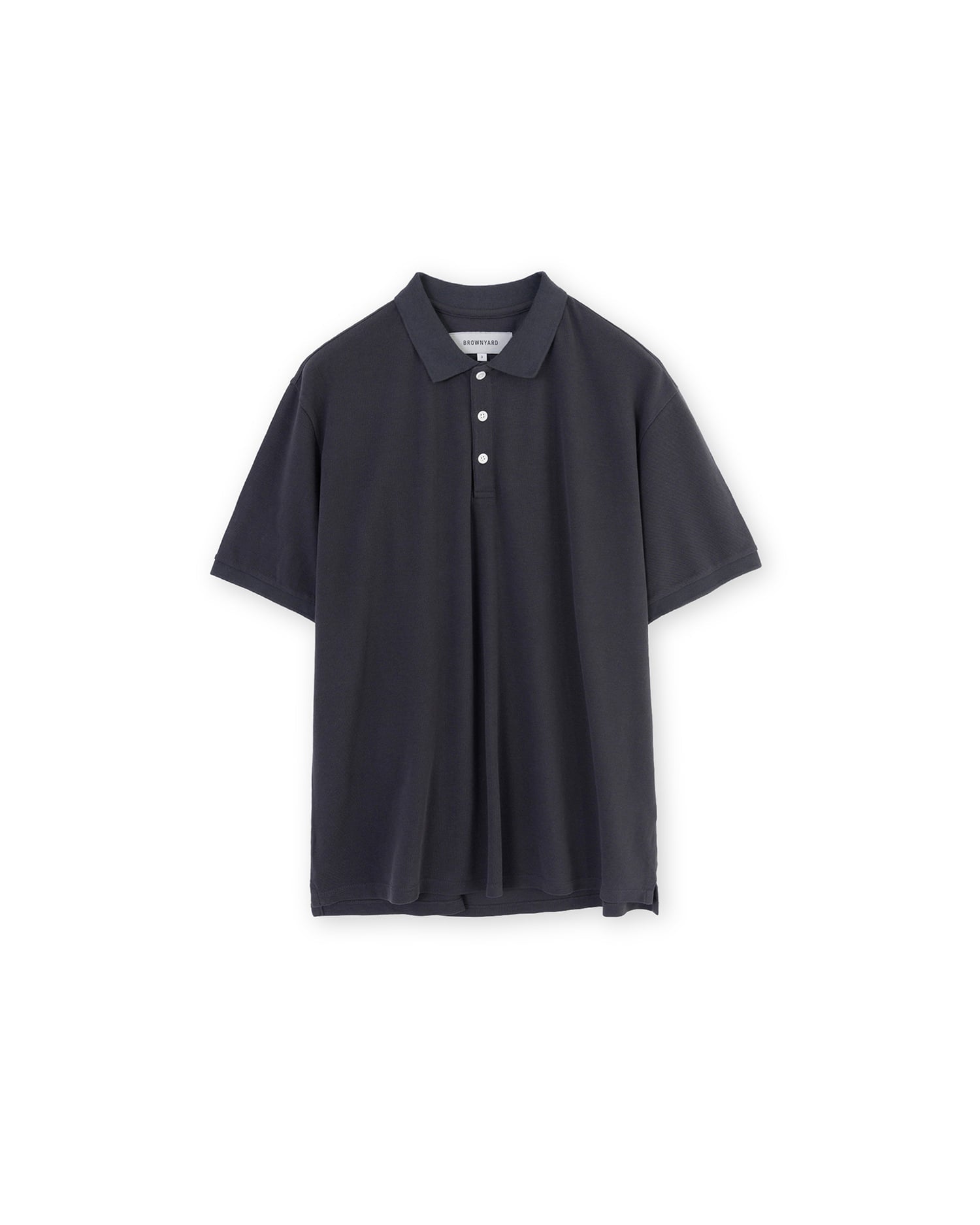 Brownyard - Vintage Cotton Pique Shirt (Dark Navy) product image 3 | TRAB K-Fashion Australia