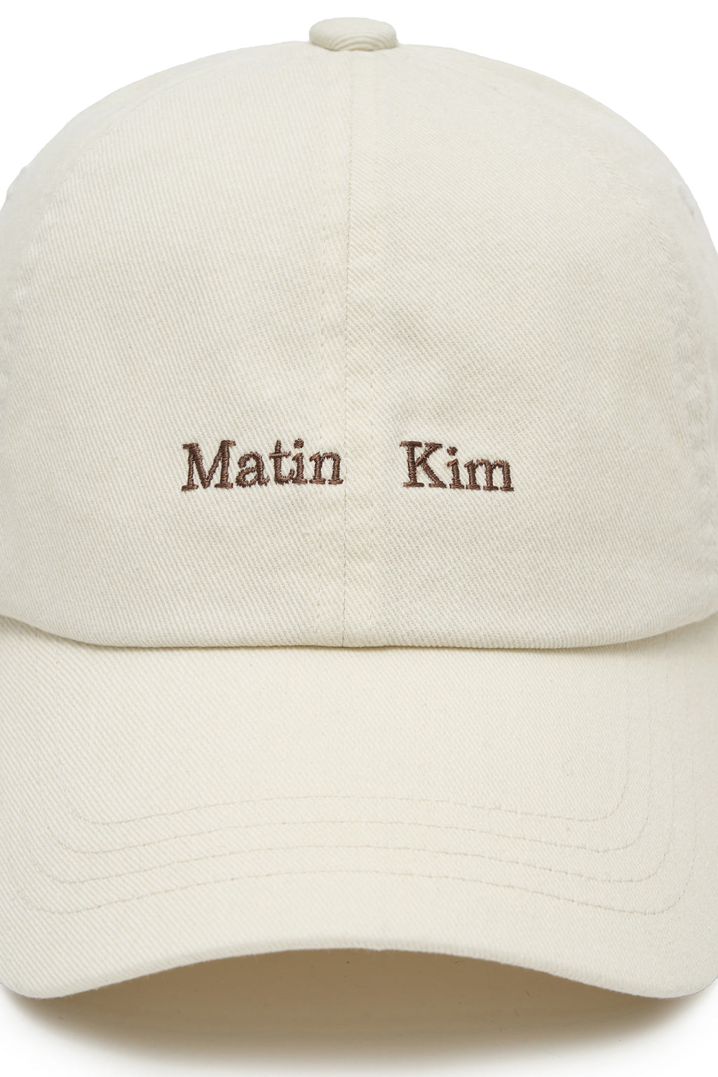 Matin Kim - Matin Mini Classic Logo Ball Cap (Cream) product image 5 | TRAB K-Fashion Australia