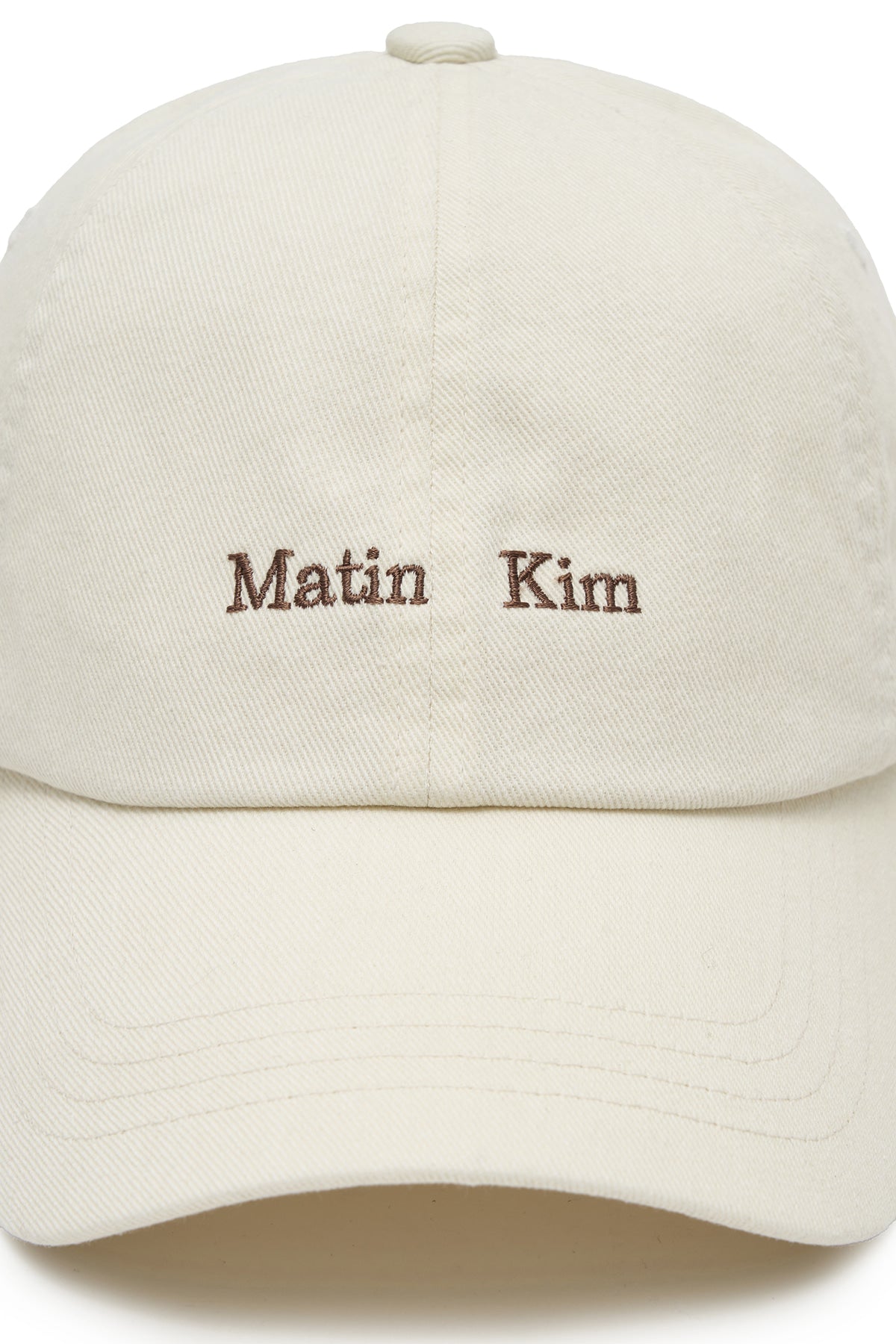Matin Kim - Matin Mini Classic Logo Ball Cap (Cream) product image 5 | TRAB K-Fashion Australia