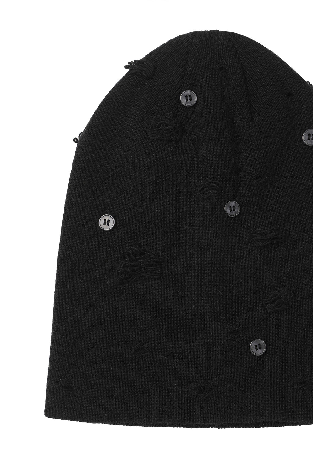 Deinet - Vintage Button Beanie (Black) product image 5 | TRAB K-Fashion Australia