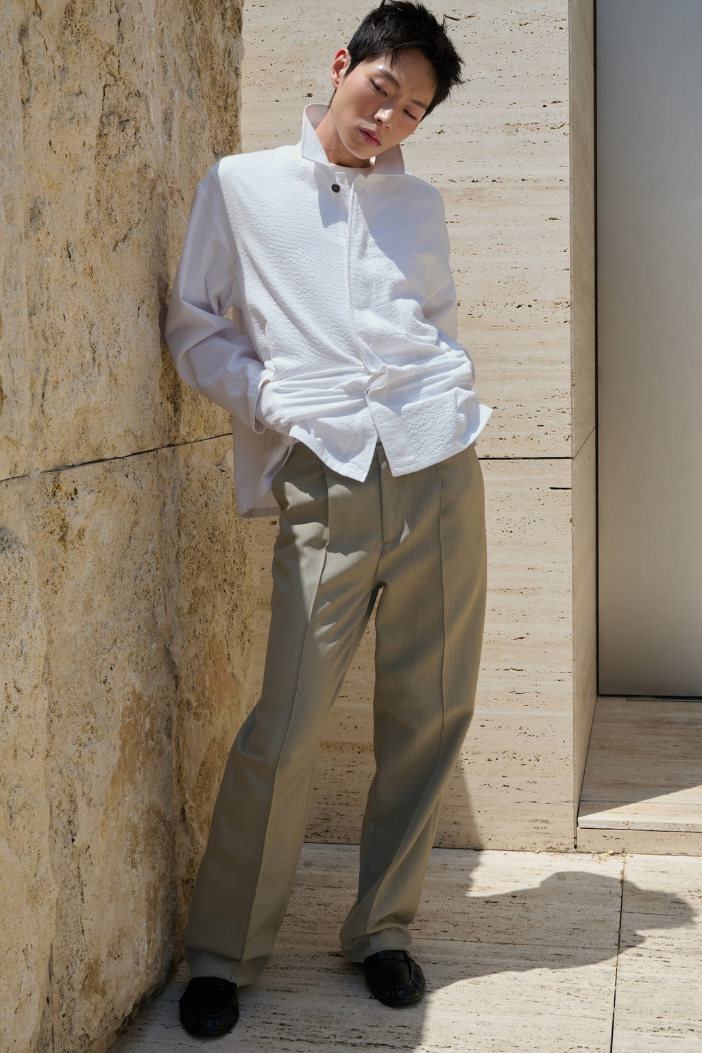 STU - Seersucker Jacket (White) product image 13 | TRAB K-Fashion Australia