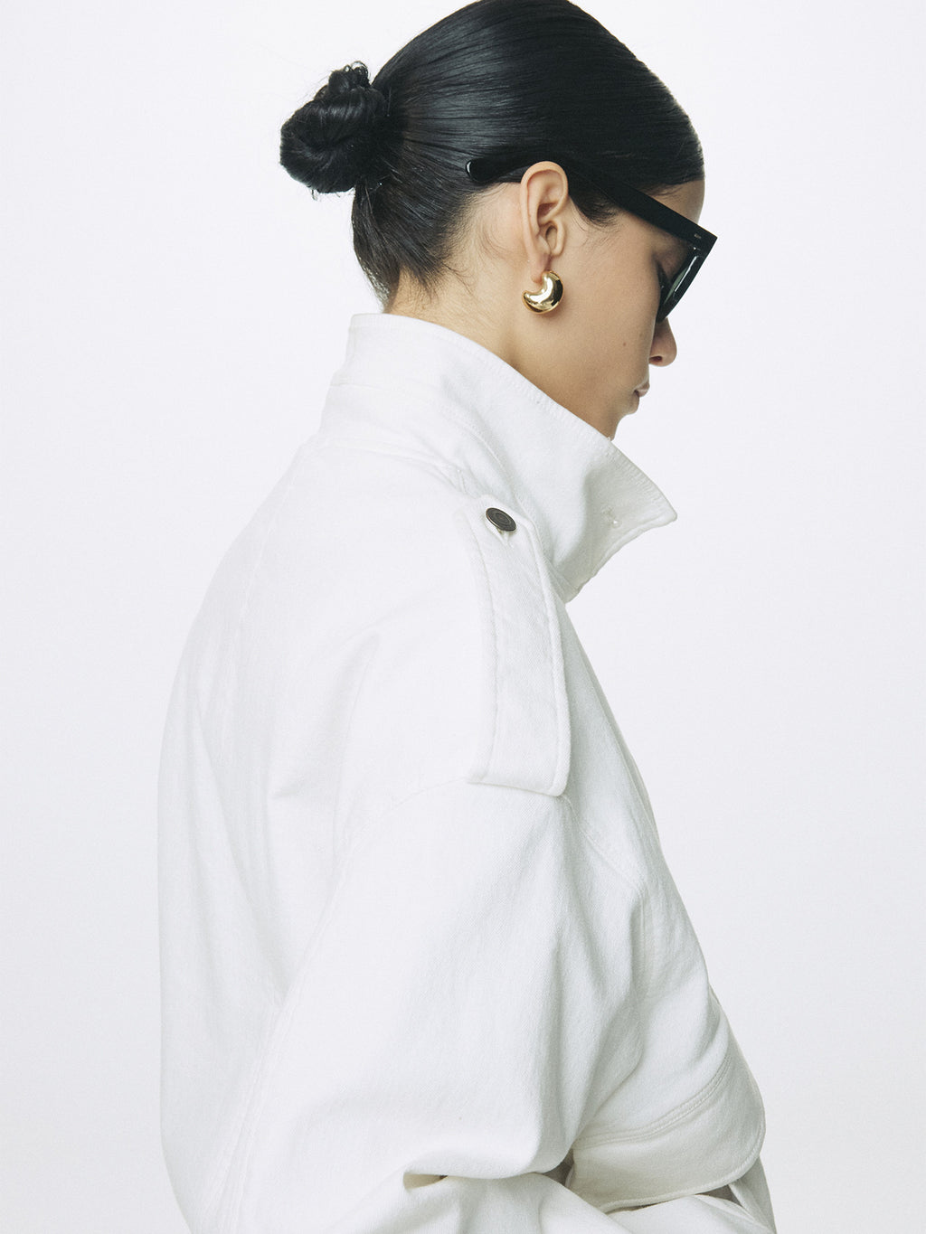 Tonywack - Oversized Denim Belted Jacket (Off White) product image 9 | TRAB K-Fashion Australia