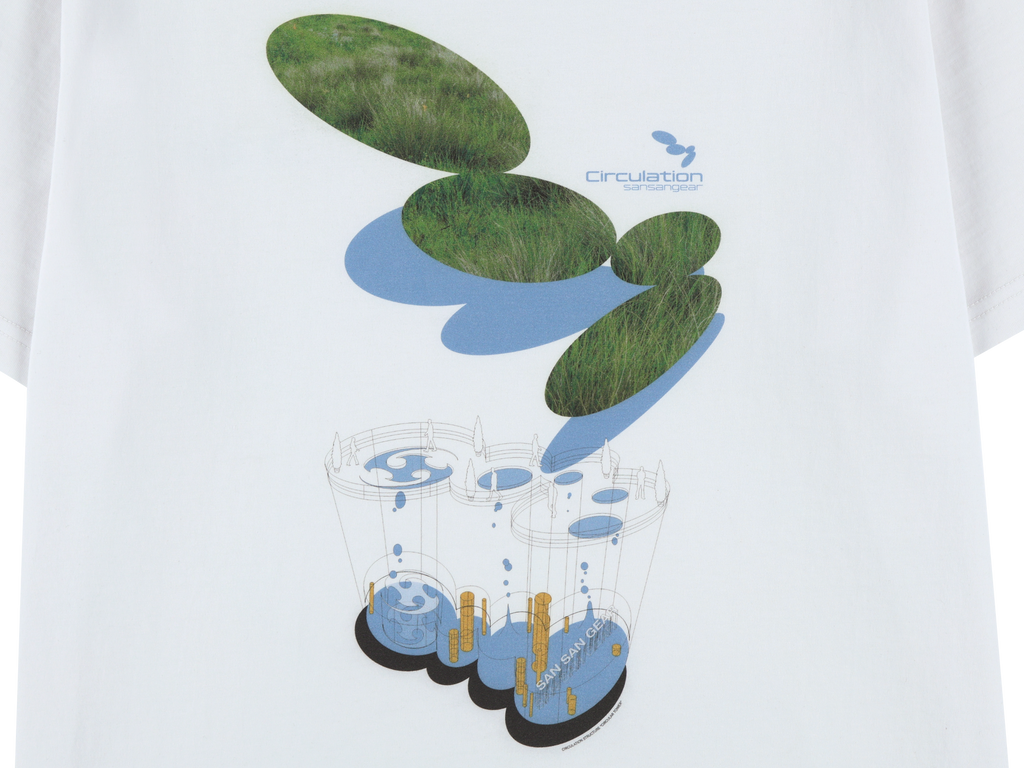 San San Gear - Chan Chan Symbol T-Shirt (White) product image 7 | TRAB K-Fashion Australia