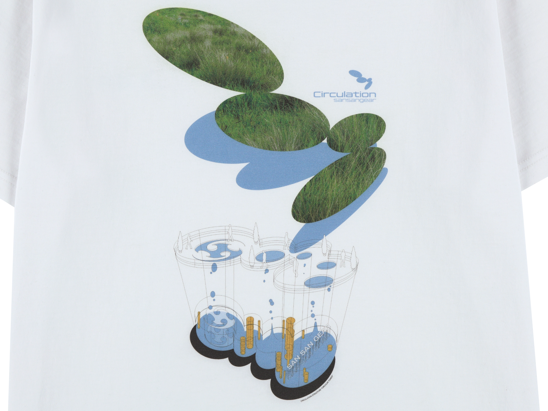San San Gear - Chan Chan Symbol T-Shirt (White) product image 7 | TRAB K-Fashion Australia