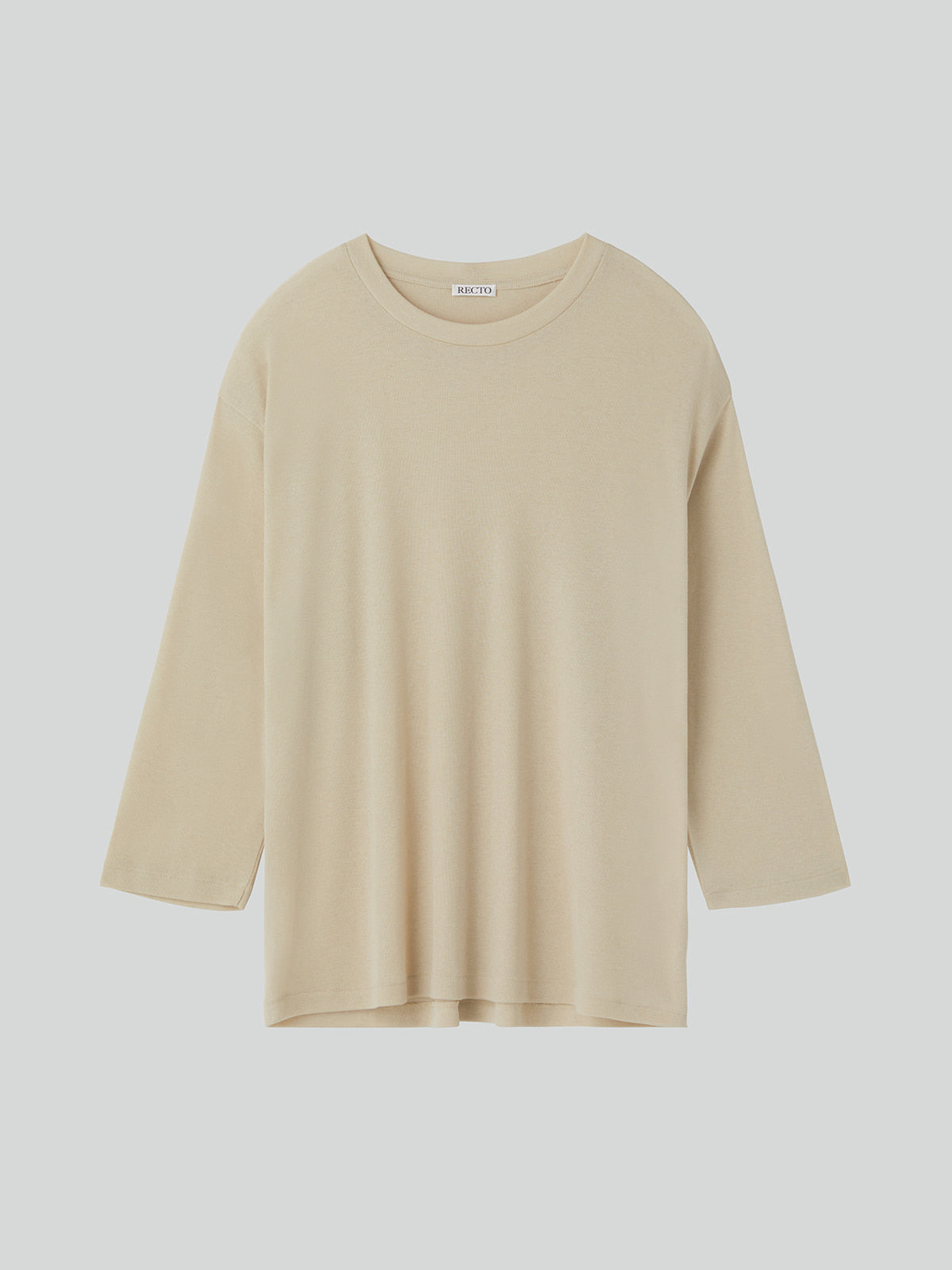 Recto - Wool Blend Loose Top (Light Beige) product image 5 | TRAB K-Fashion Australia