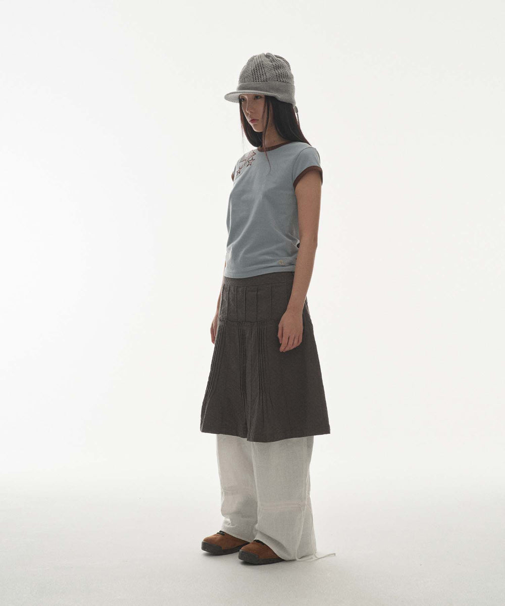 Coyseio - Coy Visor Crochet Beanie (Melange Grey) product image 6 | TRAB K-Fashion Australia