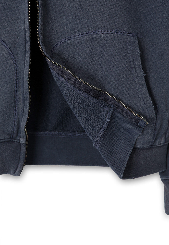 Art if acts - Garment Dyed Sweat Hooded Zip-Up (Navy) product image 12 | TRAB K-Fashion Australia