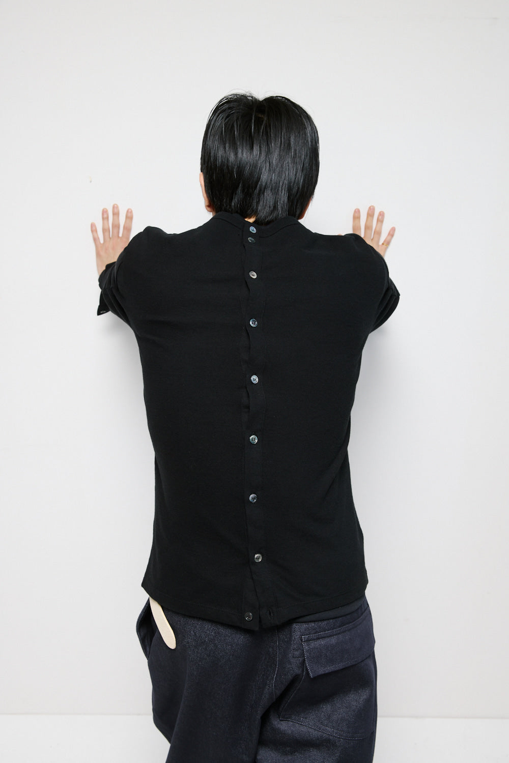 Hatchingroom - Triple Henley Neck Tee (Black) product image 9 | TRAB K-Fashion Australia