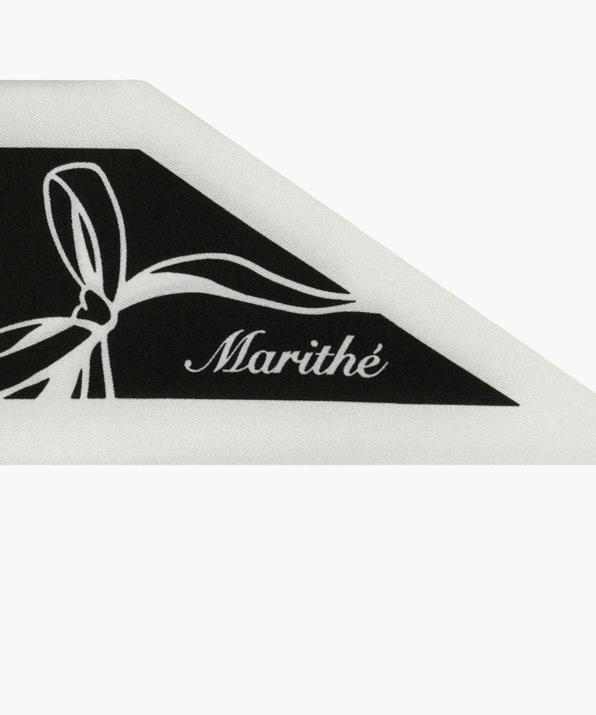 Marithe & Francois Girbaud - Silk Twilly Scarf (Black) product image 4 | TRAB K-Fashion Australia