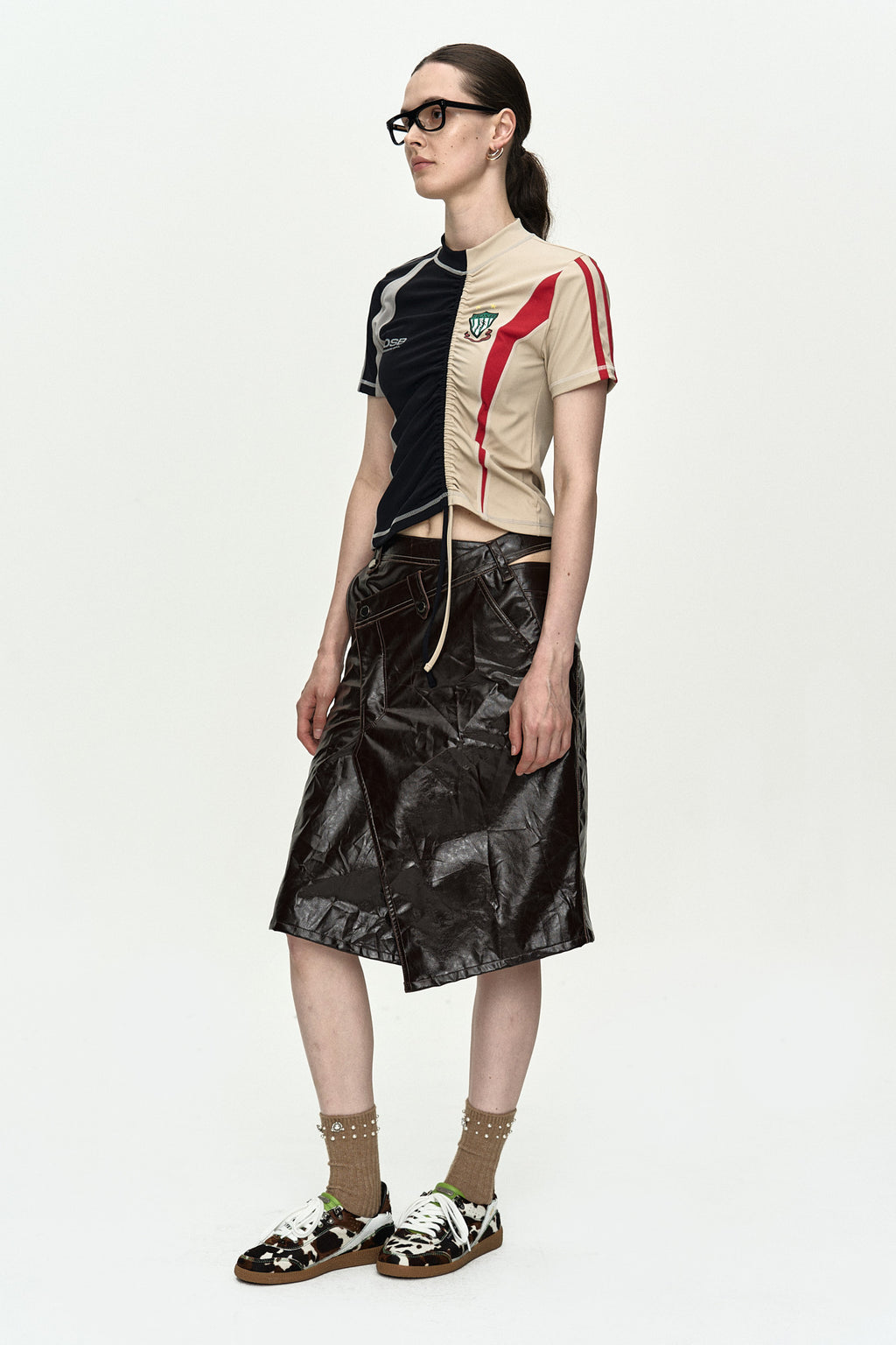 Andersson Bell - Hybrid Cut Soccer Jersey (Black/Beige) product image 3 | TRAB K-Fashion Australia