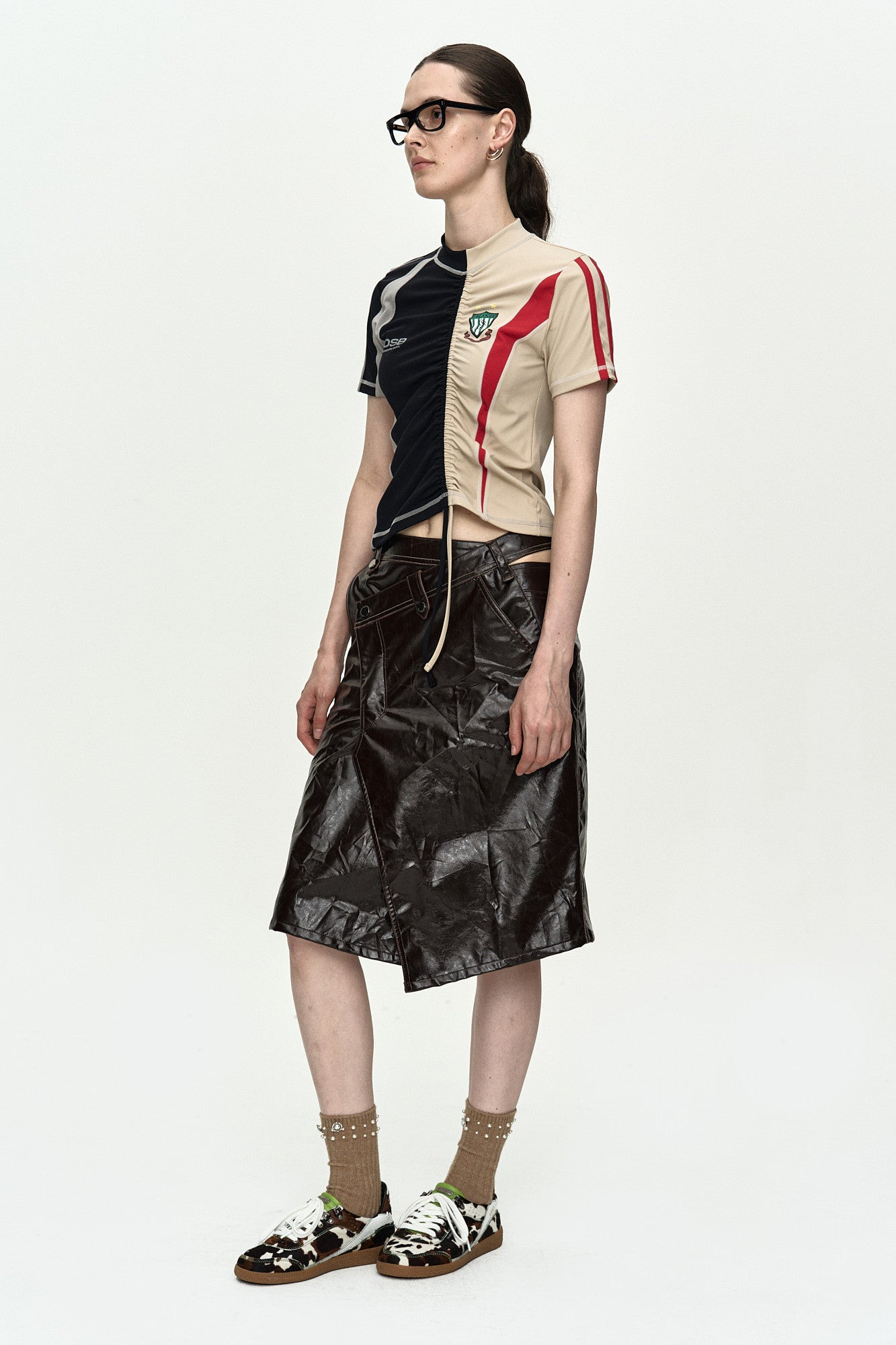Andersson Bell - Hybrid Cut Soccer Jersey (Black/Beige) product image 3 | TRAB K-Fashion Australia