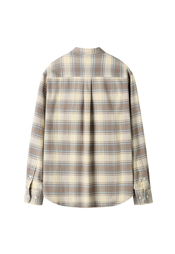 Art if acts - French Flannel Check Shirt (Vanilla Sky) product image 8 | TRAB K-Fashion Australia