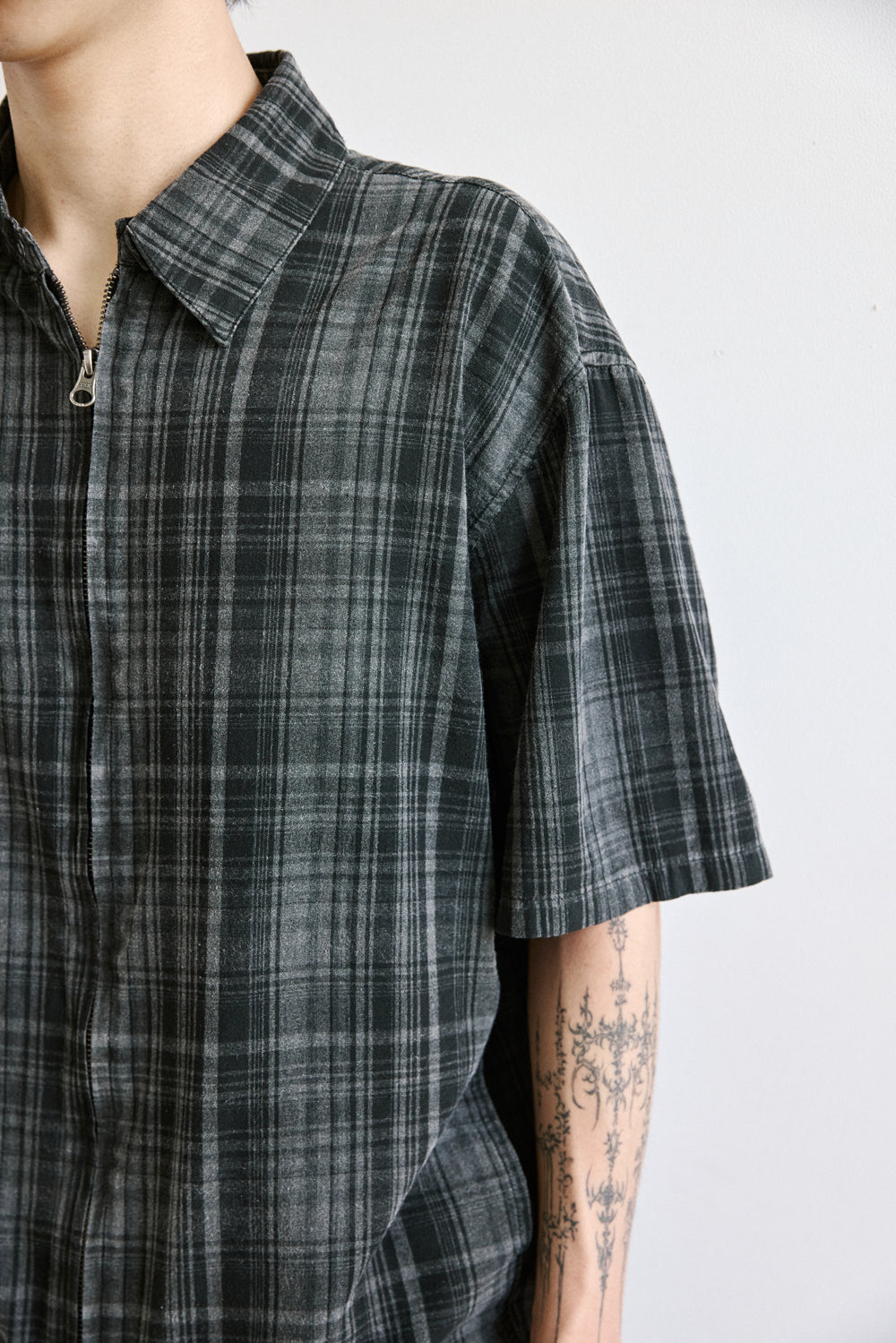 Hatchingroom - Shirket Over Dyed Check (Charcoal) product image 11 | TRAB K-Fashion Australia