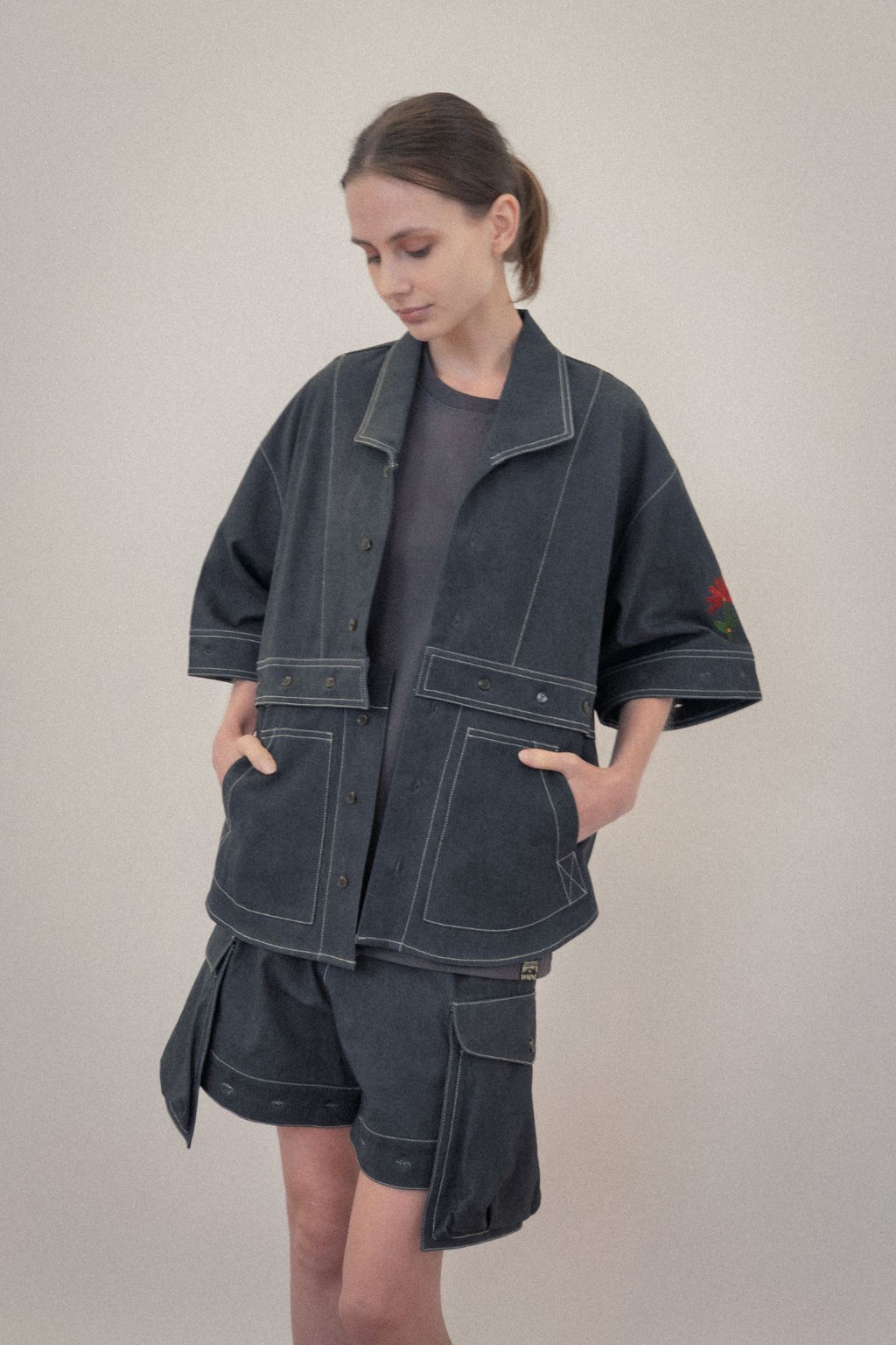 Ioedle - Assembled Jacket That Sparks Imagination (Charcoal) product image 11 | TRAB K-Fashion Australia