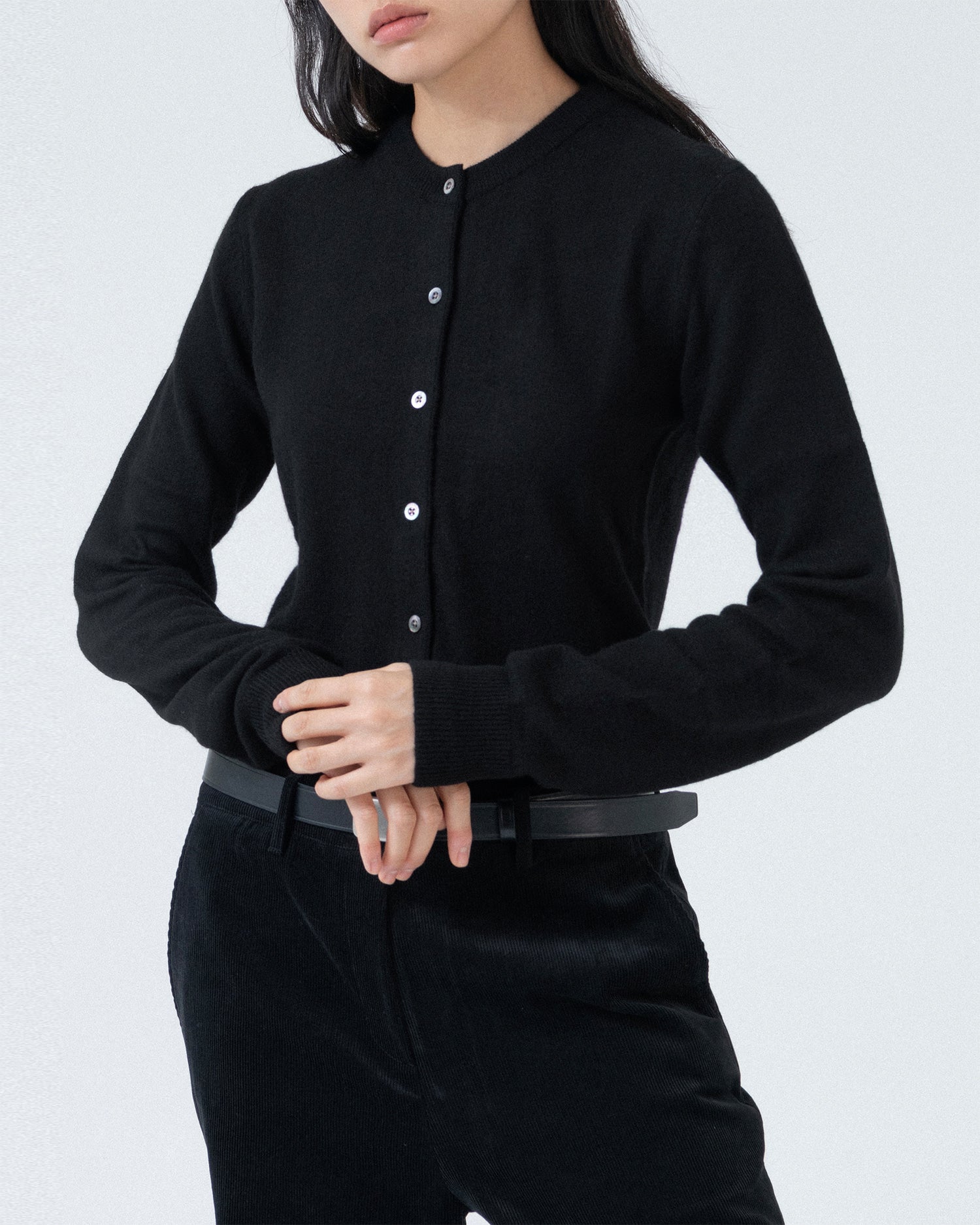 Brownyard - Round Cardigan (Black) product image 5 | TRAB K-Fashion Australia