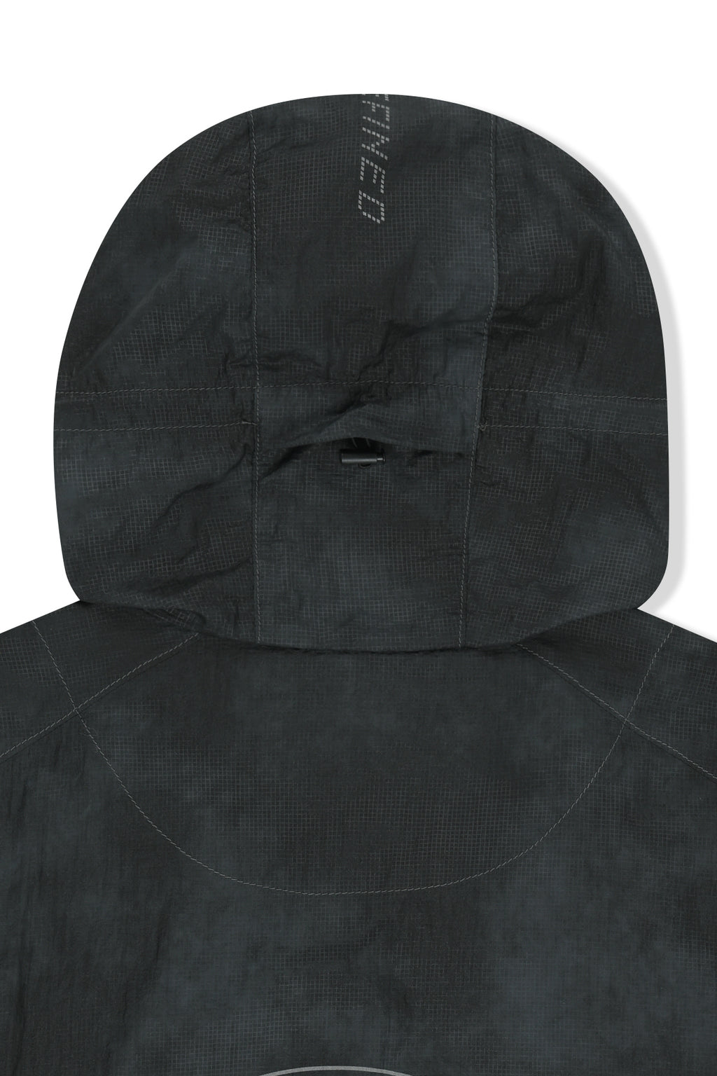 Matin Kim - Matin Pace Reflective Logo Windbreaker (Black) product image 5 | TRAB K-Fashion Australia