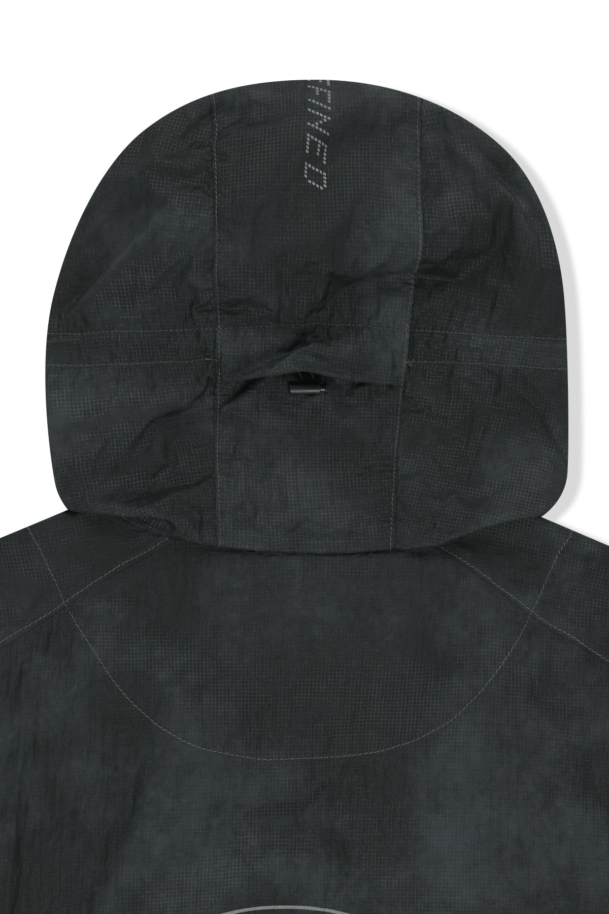 Matin Kim - Matin Pace Reflective Logo Windbreaker (Black) product image 5 | TRAB K-Fashion Australia