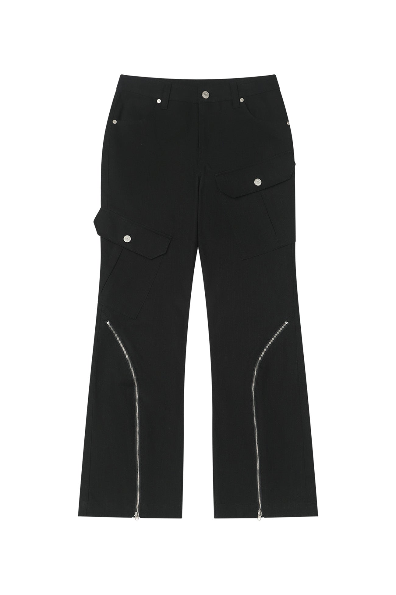 Deinet - Zipper Bootscut Cargo Pants (Black) product image 10 | TRAB K-Fashion Australia