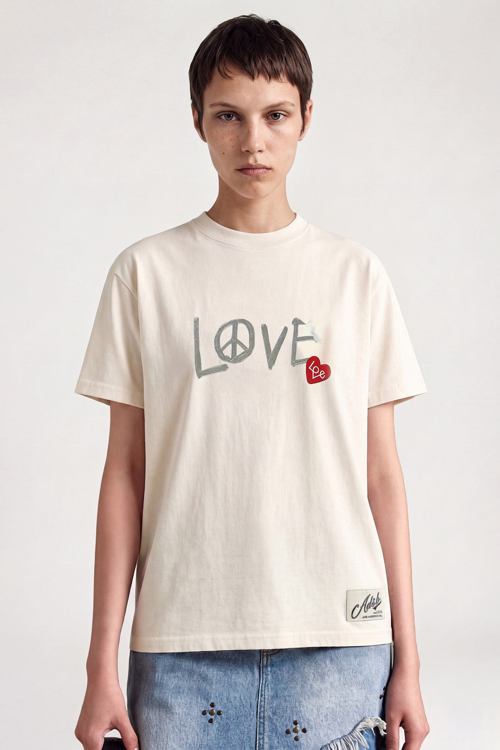 Andersson Bell - Unisex Love T-Shirt (Ecru) product image 5 | TRAB K-Fashion Australia