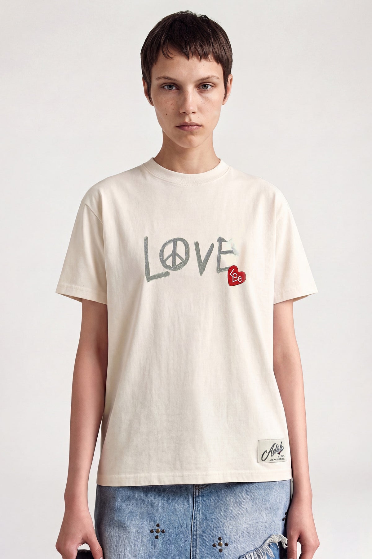 Andersson Bell - Unisex Love T-Shirt (Ecru) product image 5 | TRAB K-Fashion Australia