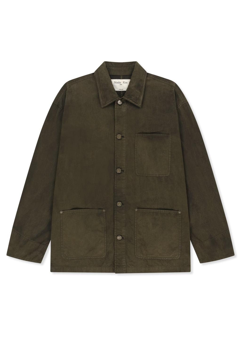 Matin Kim - Vintage Waxed Work Jacket (Khaki) product image 2 | TRAB K-Fashion Australia