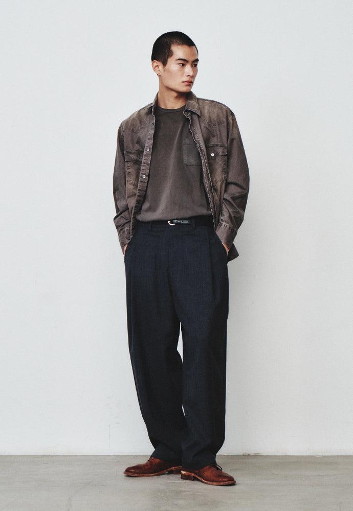 Art if acts - Vintage Western Shirt (Moss Grey) product image 6 | TRAB K-Fashion Australia