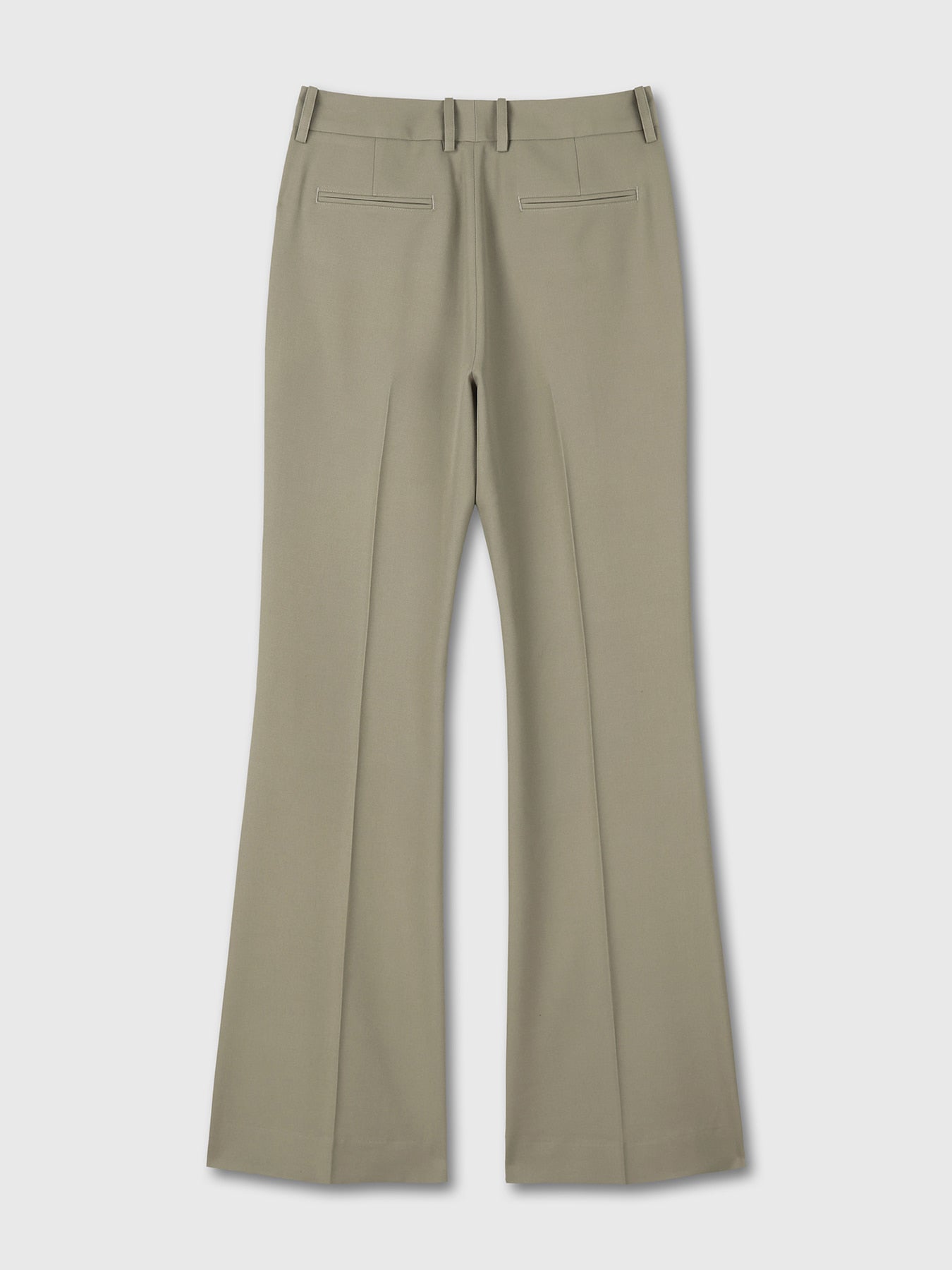 Tonywack - Wool Twill Flared Trousers (Khaki) product image 9 | TRAB K-Fashion Australia