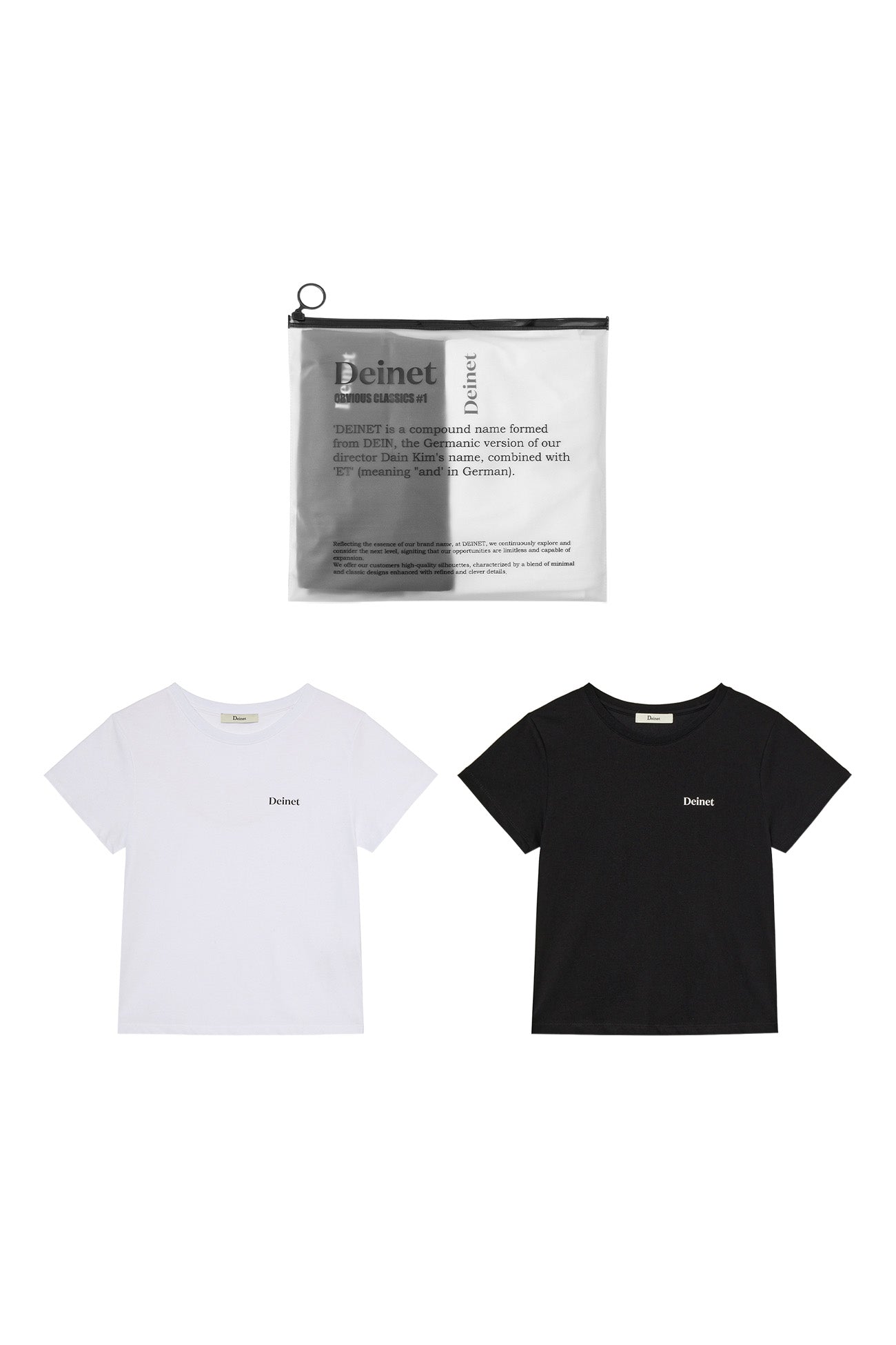 Deinet - (2pack) Logo Print Slimsized T-Shirt product image 1 | TRAB K-Fashion Australia