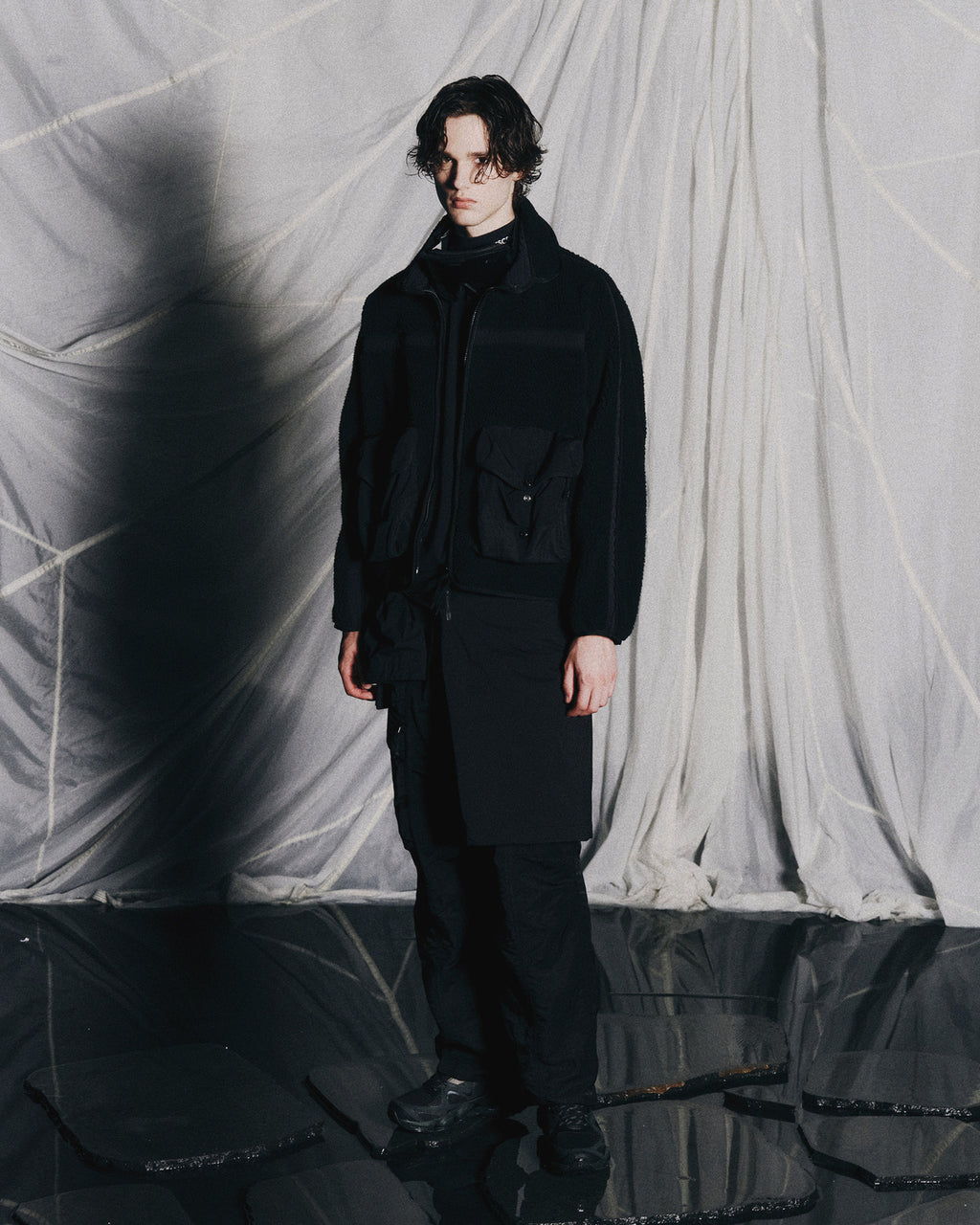 Eastlogue - Moguls Fleece Jacket (Black) product image 1 | TRAB K-Fashion Australia