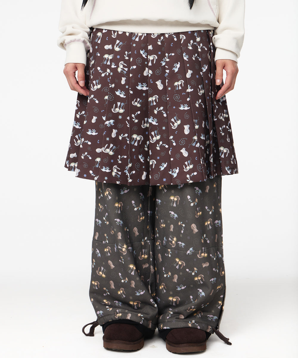 Coyseio - Teji Pattern Side Button Sweat Pants (Charcoal) product image 4 | TRAB K-Fashion Australia