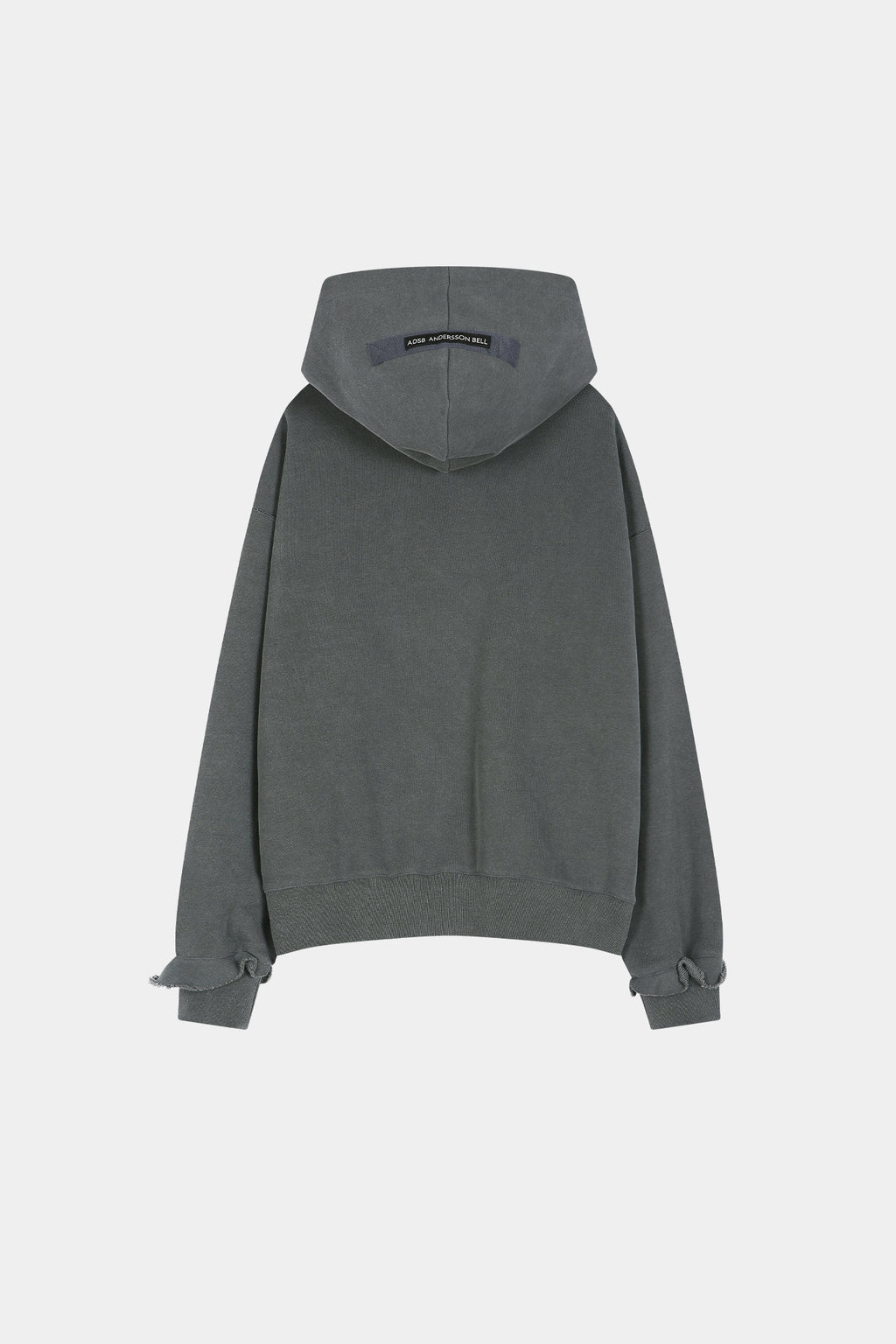 Andersson Bell - Raw-Cut Studded Zip-Up Hoodie (charcoal) (Charcoal) product image 10 | TRAB K-Fashion Australia