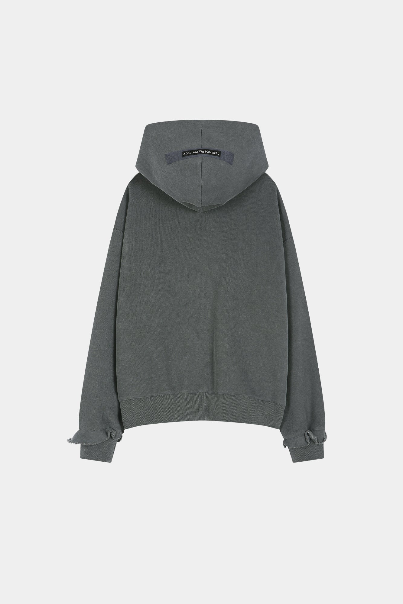 Andersson Bell - Raw-Cut Studded Zip-Up Hoodie (charcoal) (Charcoal) product image 10 | TRAB K-Fashion Australia
