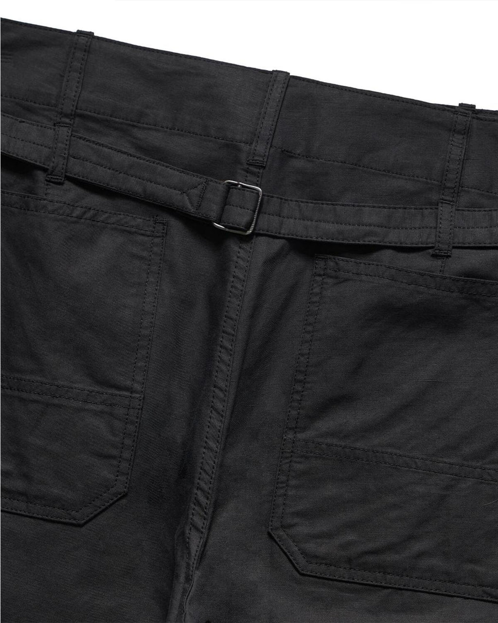 Eastlogue - Cinch Back Curved Pants (Black Linen) product image 9 | TRAB K-Fashion Australia