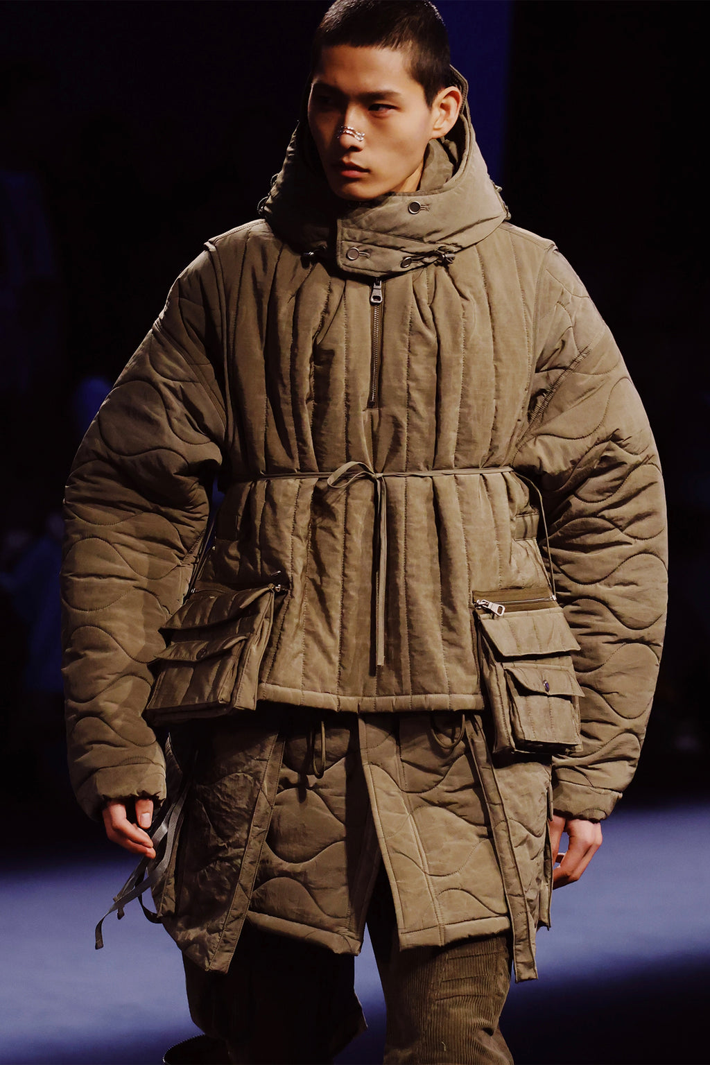 Andersson Bell - Wax Coated Padded Turtle Vest (Khaki) product image 6 | TRAB K-Fashion Australia
