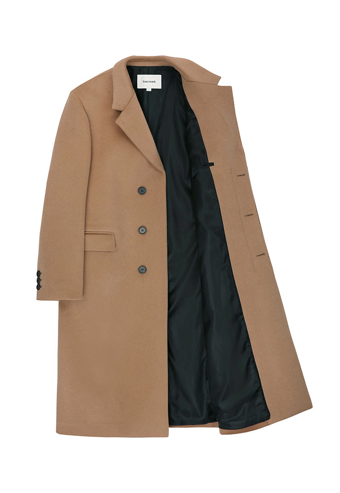 Tonywack - Cashmere Single-Breasted Tailored Coat (Camel) product image 8 | TRAB K-Fashion Australia
