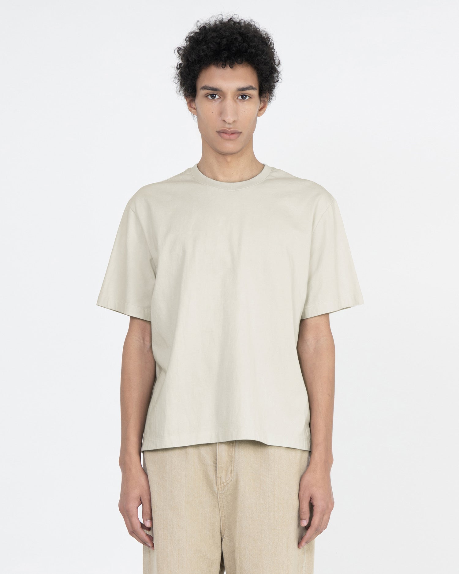 Brownyard - Washed Waist Cut T Shirt (Beige) product image 1 | TRAB K-Fashion Australia