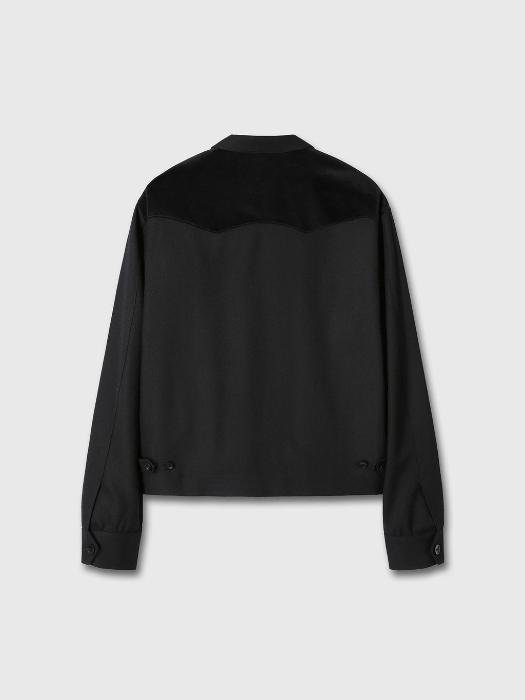 Tonywack - Wool Velvet Trimmed Blouson Jacket (Black) product image 12 | TRAB K-Fashion Australia