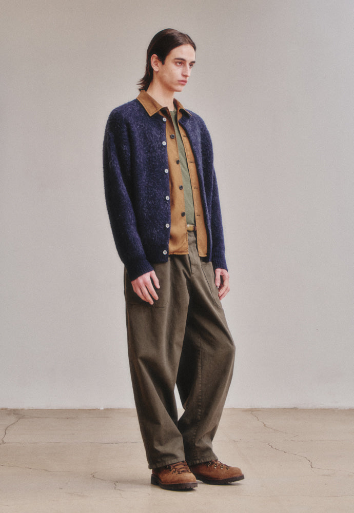 Art if acts - Alpaca Round Neck Cardigan (Dark Navy) product image 4 | TRAB K-Fashion Australia