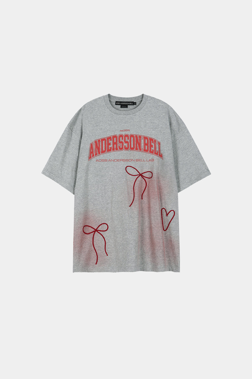 Andersson Bell - Ribbon Embroidery Spray T-Shirt (Melange Grey) product image 10 | TRAB K-Fashion Australia