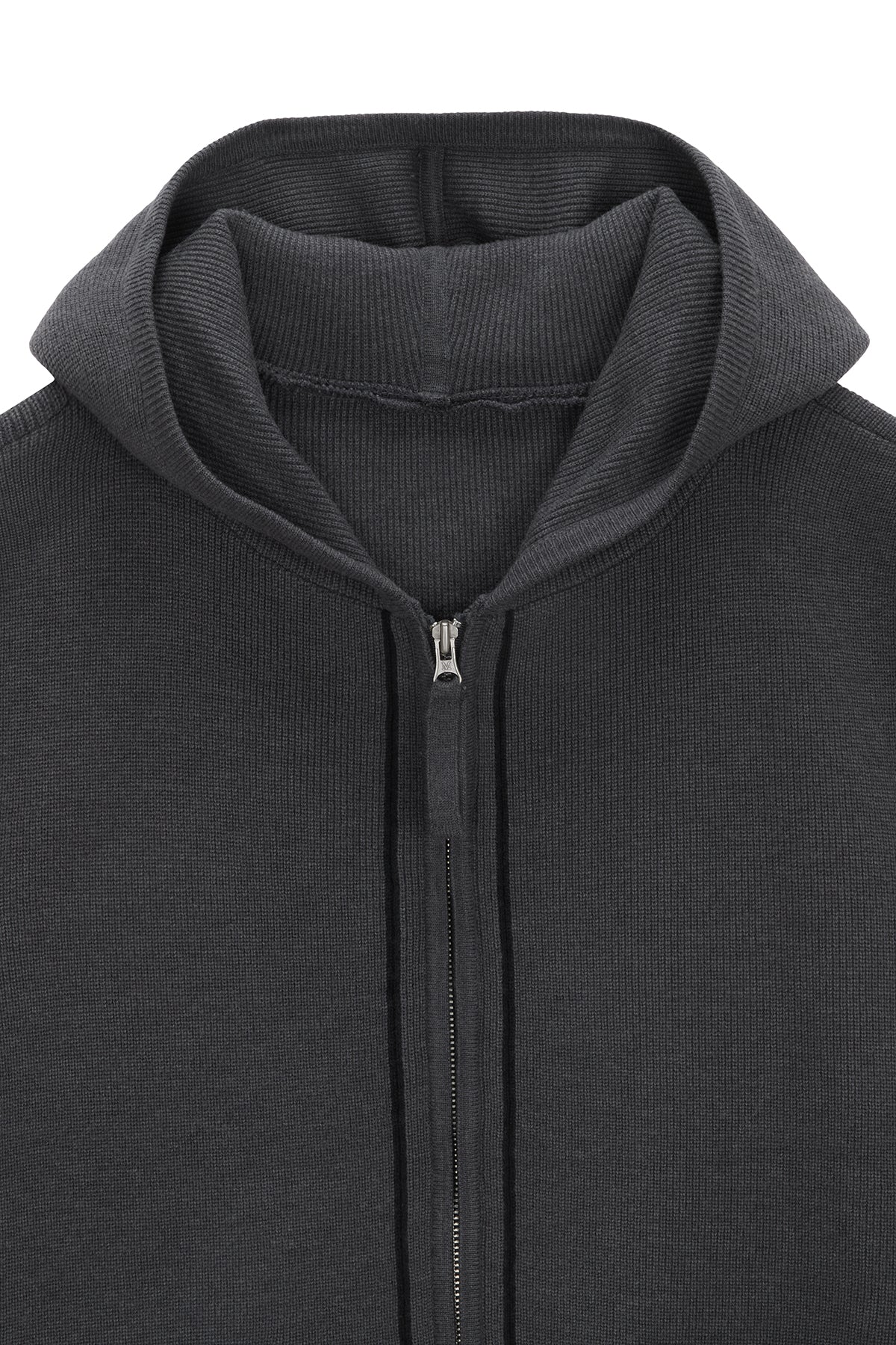 Matin Kim - Hoody Logo Knit Vest (Charcoal) product image 3 | TRAB K-Fashion Australia
