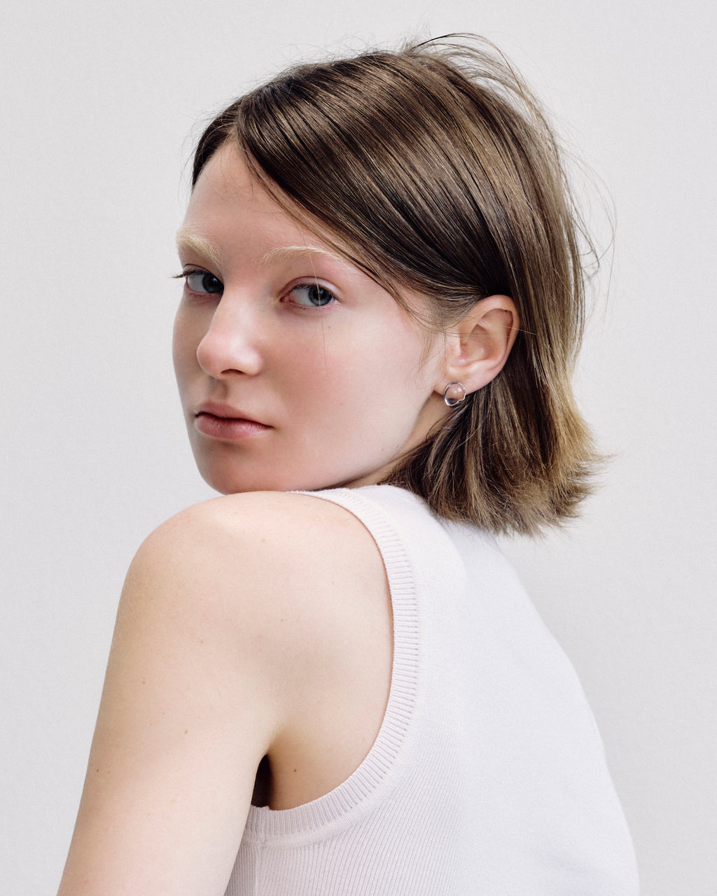 Numbering - Ellipse Glass Earrings #5205 product image 2 | TRAB K-Fashion Australia