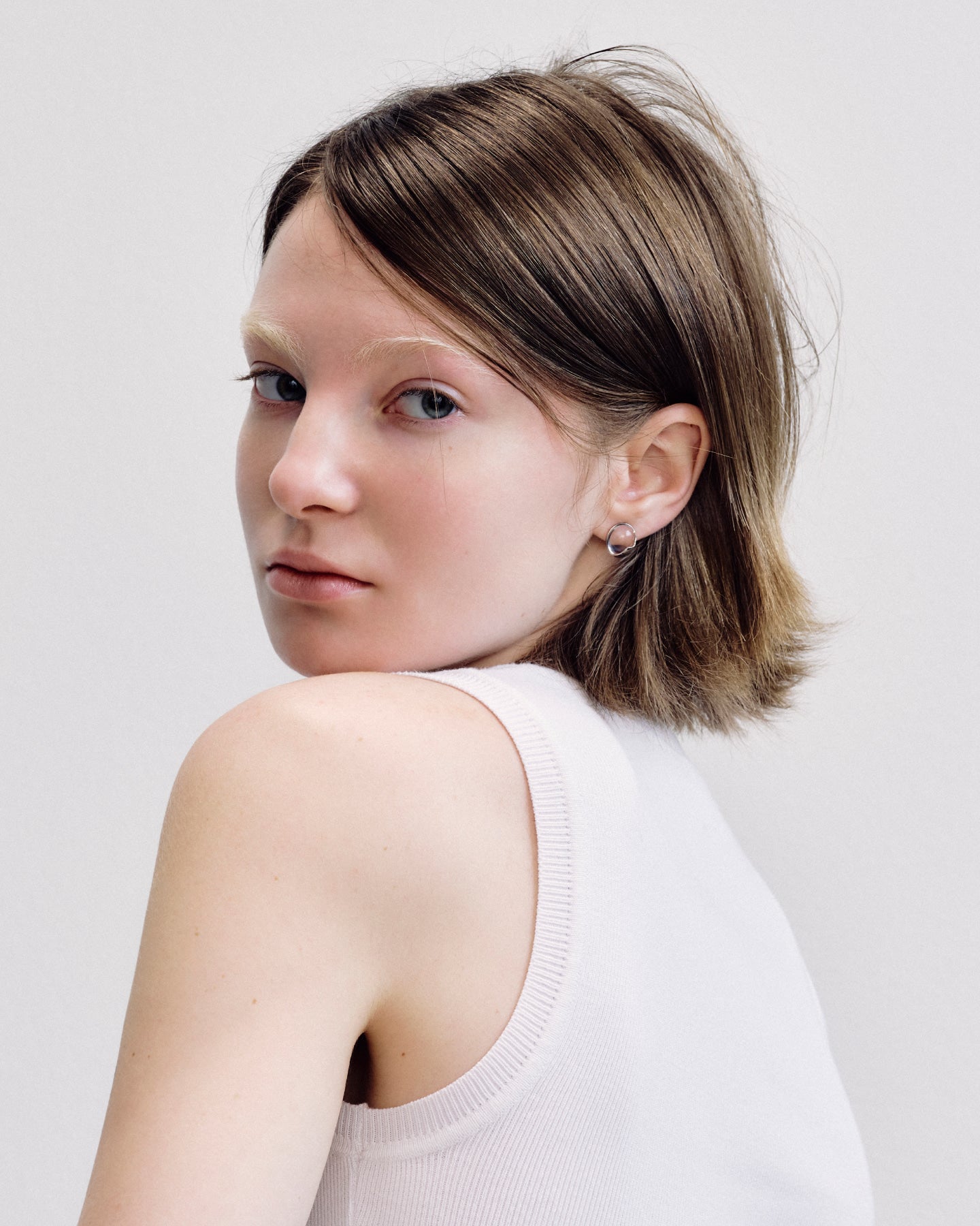 Numbering - Ellipse Glass Earrings #5205 product image 2 | TRAB K-Fashion Australia