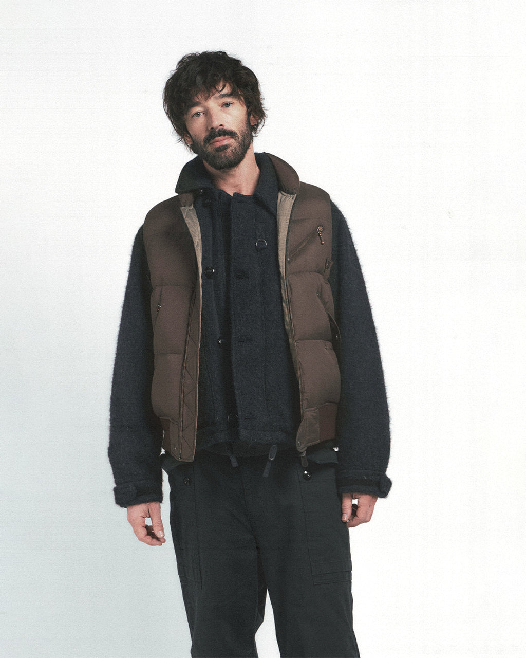 Eastlogue - Ma-1 Down Vest (Brown) product image 3 | TRAB K-Fashion Australia