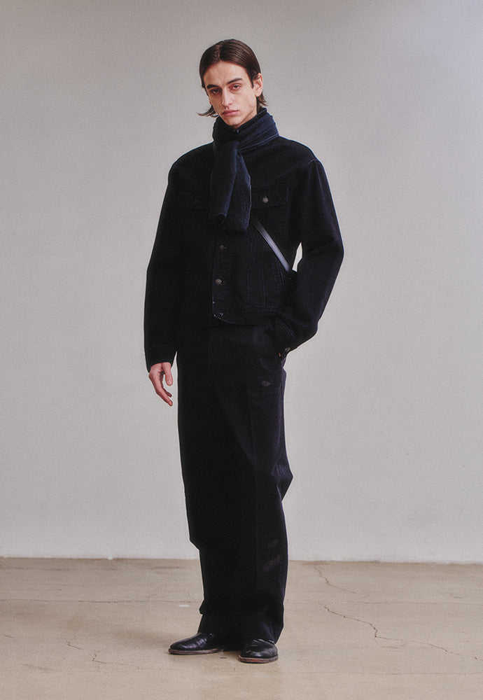 Art if acts - Linen Muffler (Black) product image 2 | TRAB K-Fashion Australia