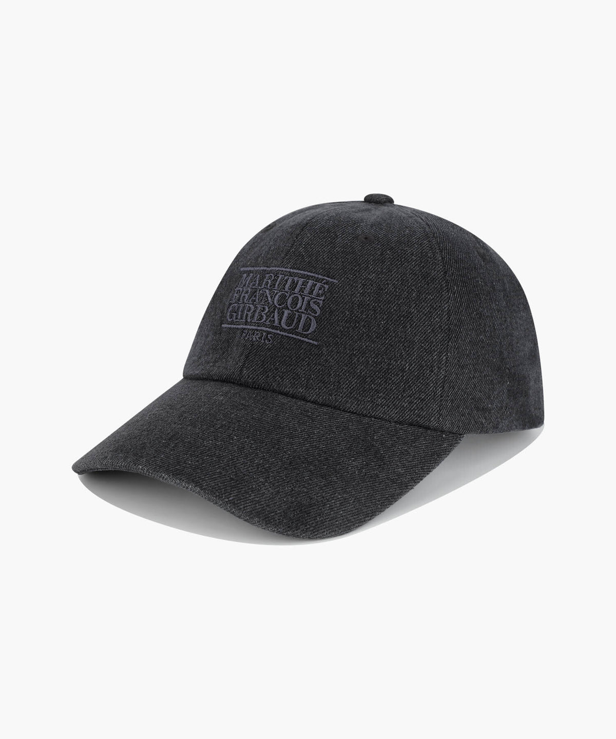 Marithe & Francois Girbaud - Denim Washing Small Classic Logo Covered Cap (Washed Black) product image 1 | TRAB K-Fashion Australia