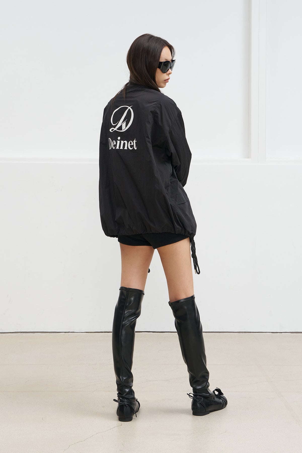 Deinet - Funnel Neck Jacket (Black) product image 4 | TRAB K-Fashion Australia